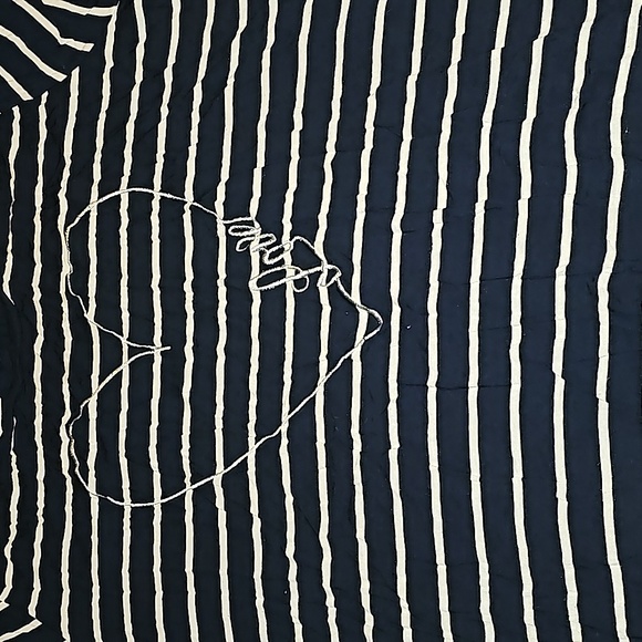 Maurices Plus sz striped heart LOVE short sleeve top. Sz 3x - Picture 3 of 5